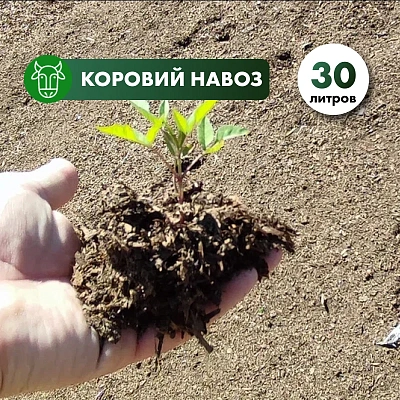 Конский навоз свежий  в мешках 30л.